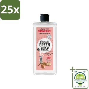 25 x Marcel's Green Soap - Douchegel - Argan & Oudh - Verzorgend & zacht - 300 ml - Grootverpakking - Douchegel - Argan - Oudh - Biologisch Afbreekbaar - Vegan