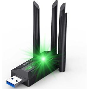 Pro - WiFi Adapter USB - 1200 MB - Ontvanger - Geschikt voor 2.4 en 5 Ghz