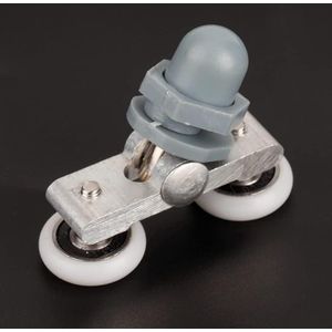 4 stuks duurzame dubbele schuifdeur wielen voor douchedeur (25 mm)