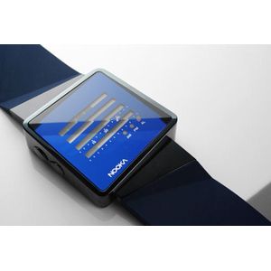 Nooka Zizm design- horlogebanden- blauw- en-grijs