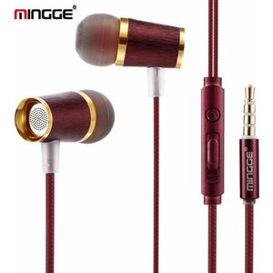 M21 High Bass In-Ear Oordopjes met 3.5mm Jack Oortjes vooriPhone / Samsung Galaxy / Huawei - bruin