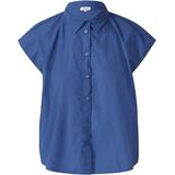 Blouse - Vloeiende Poplin - Mouwloos - Relaxte Pasvorm