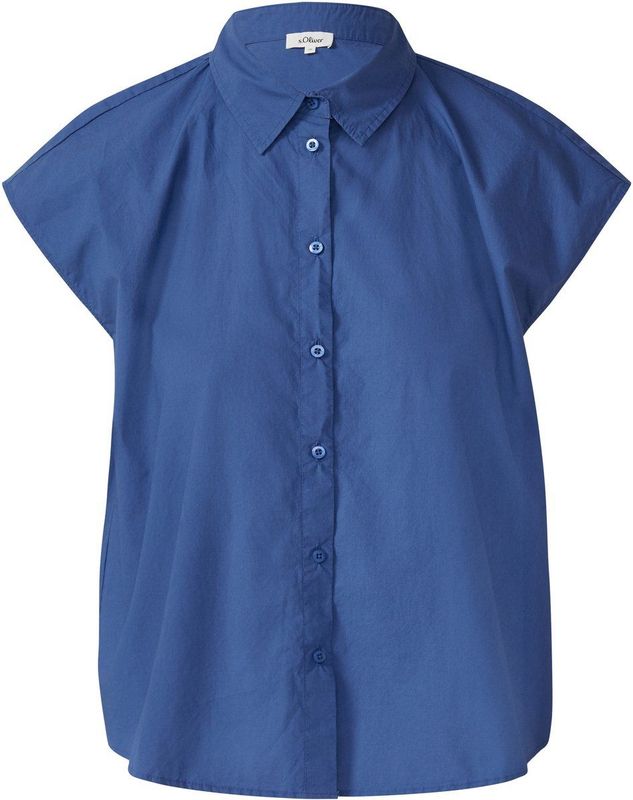 Blouse - Vloeiende Poplin - Mouwloos - Relaxte Pasvorm