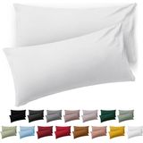 Blumtal Kussensloop Microvezel Kussenhoes 50 x 70 cm - Wit - Set van 2