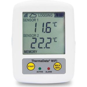 ETI - TD2TC - WiFi Temperatuur Logger - Twee sensoraansluiting - Draadloos temperatuur monitoren - Type K