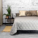 Sprei - Grijs - Katoen - 240x220 cm