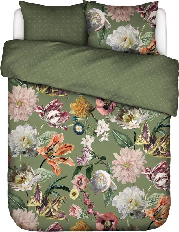 ESSENZA - Filou - Dekbedovertrek - Forest green - Lits-Jumeaux - 240x200/220 cm