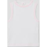 s.Oliver - Top - Pink / Wit - Aansluitende Pasvorm - Mouwloos