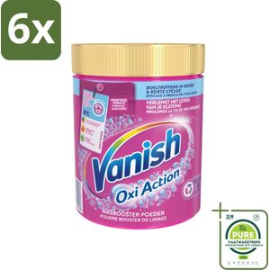 Vanish Oxi Action - Vlekkenverwijderaar Poeder - Gekleurde Was - 1 Kg - Voordeelverpakking - 6 stuks - Vlekkenverwijderaar - Wasbooster
