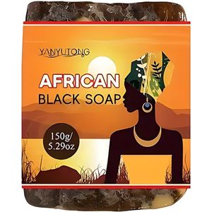 Black African Soap – Natuurlijke Huidverzorging, Hydraterend & Verzachtend, Geschikt voor Alle Huidtypes, Met Koudgeperste Oliën en Huidvriendelijke Ingrediënten