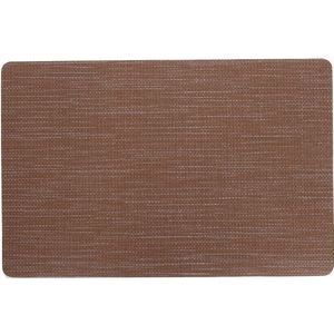 Cosy & Trendy Placemat rechthoekig - vinyl bruin - 29 x 44 cm