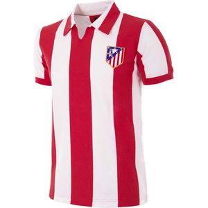 COPA - Atletico de Madrid 1970 - 71 Retro Voetbal Shirt - S - Rood; Wit
