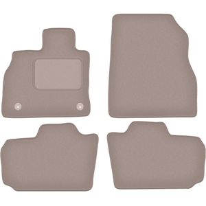 Beige velours matten voor: Nissan Leaf I hatchback (2010-2017)