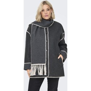 ONLY CARMAKOMA - CARELBA SCALLOP EDGE SCARF COAT OTW - Dames - Gewatteerde jassen