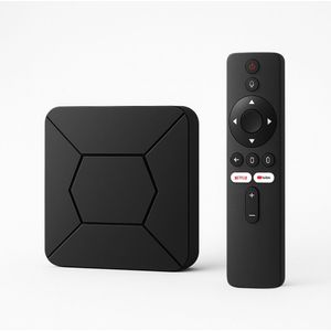 HappyLEDS® Android TV Box 4K – Chromecast Streaming Box met WiFi & Bluetooth – Google Assistant – Netflix Compatibel