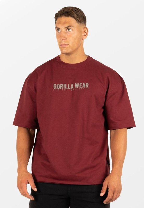 Gorilla Wear - Callaway - Oversized T-shirt - Bordeauxrood
