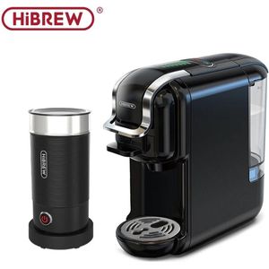 Thewooshop 5 in 1 koffiezetapparaat - Senseo – Koffiemachine – Meerdere Capsules – Koffiepadmachine - Heet/Koud – 19Bar – 1450W – Zwart