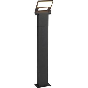 QAZQA zane - Moderne LED Staande Buitenlamp | Staande Lamp voor buiten - 1 lichts - H 60 cm - Donkergrijs - Buitenverlichting