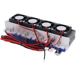 DIY Thermo-elektrische Koeler 12V 4-Chip TEC1-12706 Luchtkoeling Apparaat voor Halfgeleider Koeling .