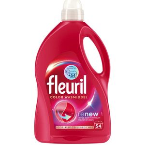 Fleuril - Wasmiddel - Renew Color Vloeibaar Wasmiddel - Gekleurde Was - 54 wasbeurten - 1 stuk