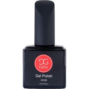 Gelzz Gellak - Gel Nagellak - kleur New Neon Orange G100 - OranjeRoze - Dekkende kleur - 10ml - Vegan