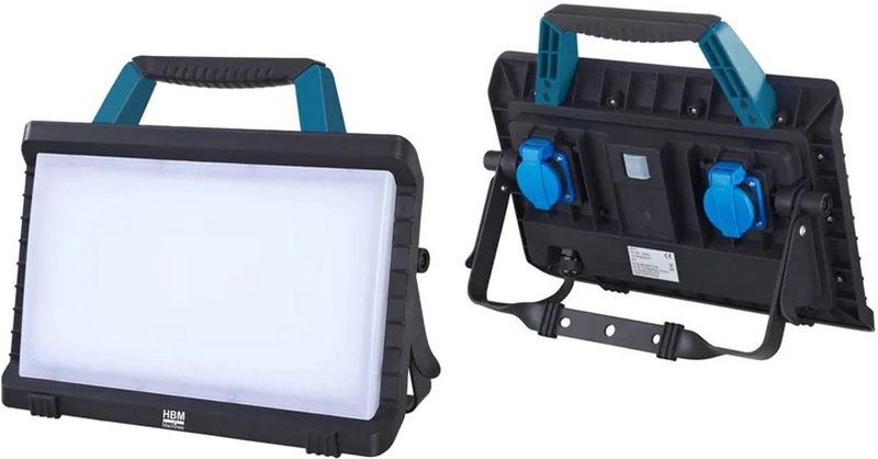 LED Bouwlamp 50W - Wit - Kunststof - IP54 Bescherming