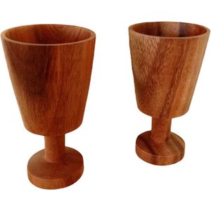Floz Design houten wijnglas - set van 2 - fairtrade