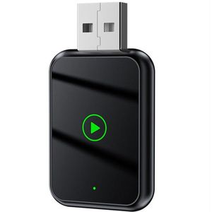 Crrynuo - Draadloze CarPlay & Android Auto Box - 2-in-1 Adapter - Bluetooth 5.0 - Plug & Play - 5V USB- Metalen frame - Zwart