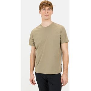 camel active T-shirt met rugprint - Maat menswear-XXL - Donker Groen