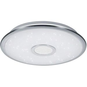 LED Plafondlamp - Torna Osirina - 30W - Aanpasbare Kleur - Dimbaar - Afstandsbediening - Rond - Glans Chroom - Kunststof