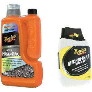 Mequiars Ceramic Wash & Wax + Microfibre Wash Mitt