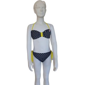 Boobs en Bloomers Bikini Stippen geel Maat 140