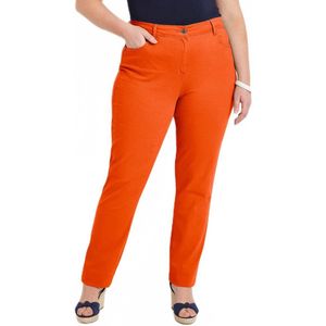 5-pocket stretch katoenen broek met rechte pijpen