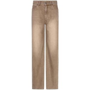 EsQualo - Jeans - Light Caramel - Wide Leg - Dames