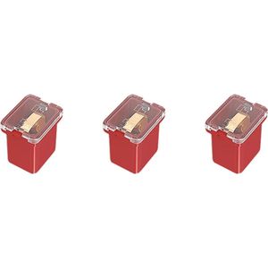 Auto Zekeringen 50A - 12-32V - Laag Profiel - 16mm - Rood - 3 stuks
