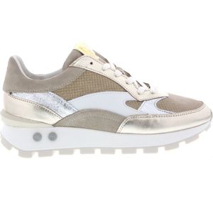 Floris Van Bommel Sfw-10098 Blokki Sneakers - Leer - Dames - Zand - Maat 35