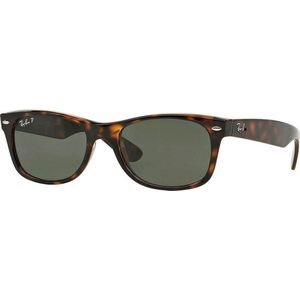 Ray-Ban RB2132 902/58 - New Wayfarer (Classic) - zonnebril - Tortoise / Groen Klassiek G-15 - Gepolariseerd - 52mm