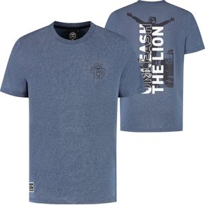 T-Shirt - Heather Blue - Unleash The Lion - Max Verstappen