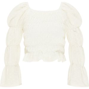 Mymo - Overhemd - Wit - Lange Mouwen