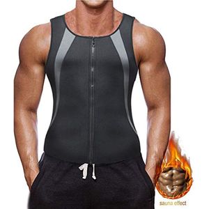 Zweetpak S - Body-Shaper - Gewichtsverlies, Sauna-Zweet-Body shaper voor heren, fitness, Grijs
