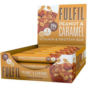 Fulfil Nutrition Vitamin & Protein Bars - Proteïne Repen -  Pinda & Caramel - 15 eiwitrepen