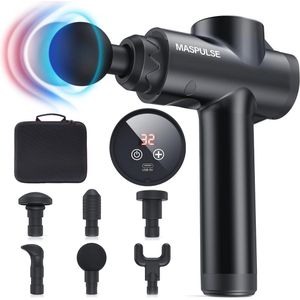 Handheld Spiermassagepistool - Diepe Weefsel Massage met 32 Snelheden en 6 Koppen voor Pijnverlichting
