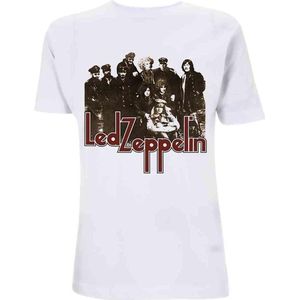 Led Zeppelin Heren Tshirt -S- LZ II Photo Wit