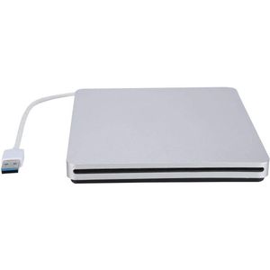 Allecto Plus - Externe CD DVD Drive USB 3.0 Snel Gegevensoverdracht DVD/CD Brander Multi Ultra Slim Sleuf voor Windows