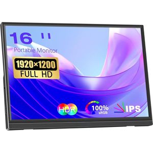 Portable Monitor - Extra Scherm Laptop - Laptop Scherm Uitbreider - Draagbare Monitor - Draagbaar Laptop Beeldschermuitbreider