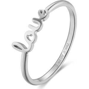 Twice As Nice Ring in zilver, love 60