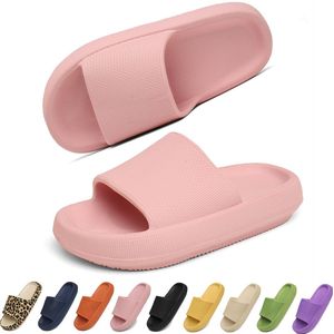 Geweo - Slippers Heren Dames - EVA Badslippers Unisex - Verdikte - Lichtgewicht - Super Zacht aan je Voeten - Anti-Slip en Stevig Voetbed - Anti-lawaai - Roze - Maat 36/37