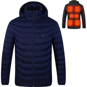 Livano Verwarmde Jas - Heating Jacket - Thermo Jas - Elektrische Kleding - Jas Met Verwarming - Met Capuchon - Heren - Maat XXL