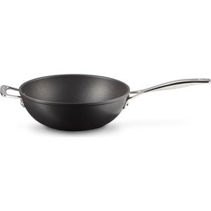 Le Creuset Wokpan - met steel - Les Forgées TNS - ø 26 cm / 3.4 Liter - Standaard anti-aanbaklaag