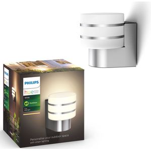 Philips Hue Tuar muurlamp - warmwit licht - aluminium